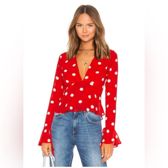 Revole Lpa Tops Lpa V Neck Top - Picture 2 of 4